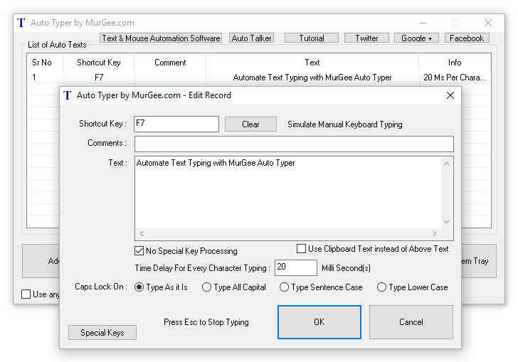 automatic mouse and keyboard tutorial set variable